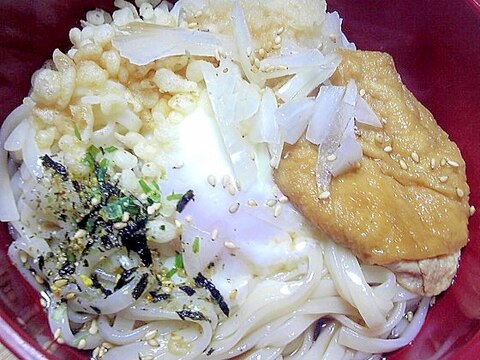 きつね＆たぬき＆温玉うどん